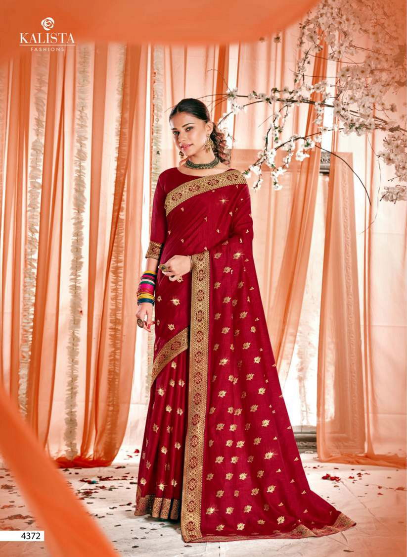 Kalista Abhinandan New Exclusive Wear Vichitra Silk Designer Saree Collection
